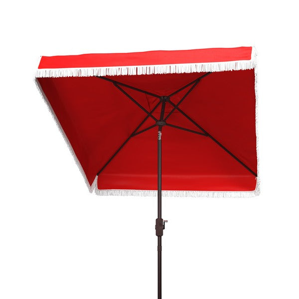Milan Fringe 7.5 Ft Square Crank Umbrella