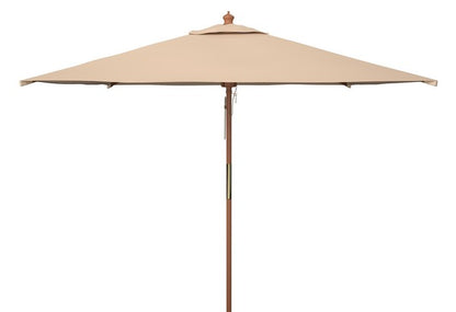 Velop 7.5 Ft Square Wooden Pulley Market Umbrella