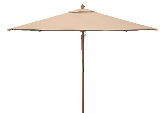 Velop 7.5 Ft Square Wooden Pulley Market Umbrella