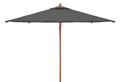 Velop 7.5 Ft Square Wooden Pulley Market Umbrella