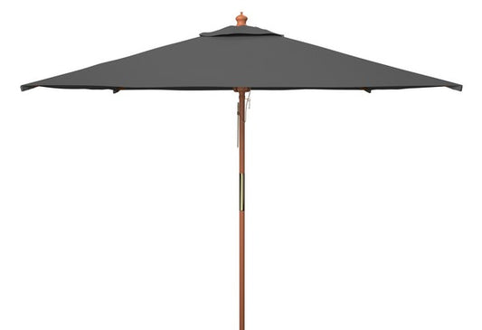 Velop 7.5 Ft Square Wooden Pulley Market Umbrella