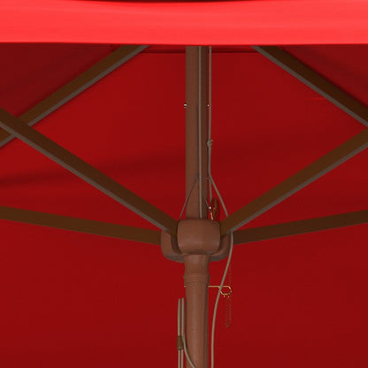 Velop 7.5 Ft Square Wooden Pulley Market Umbrella