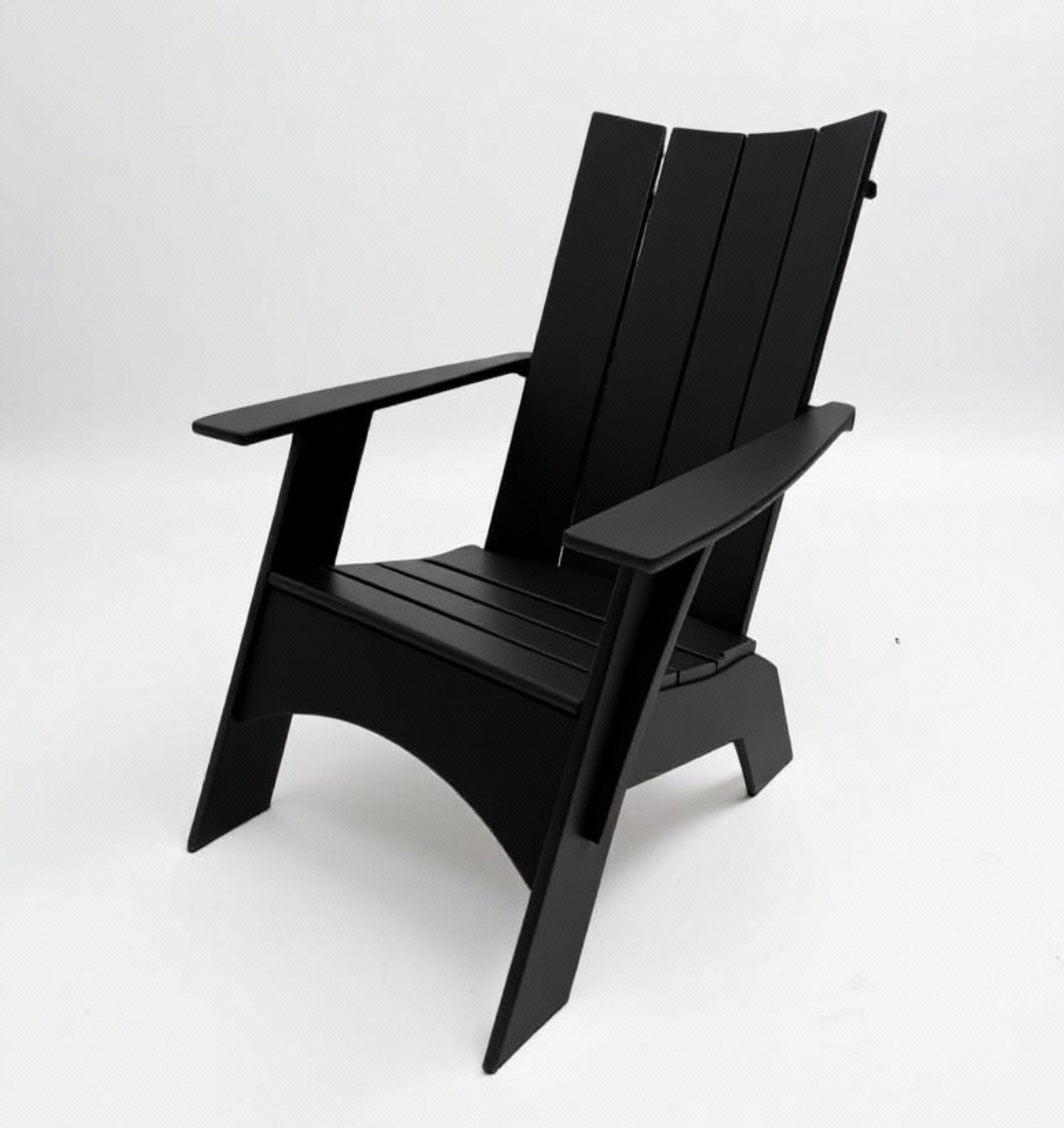 Modern Adirondack Chair - Black