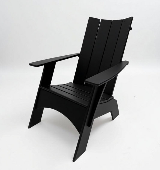Modern Adirondack Chair - Black