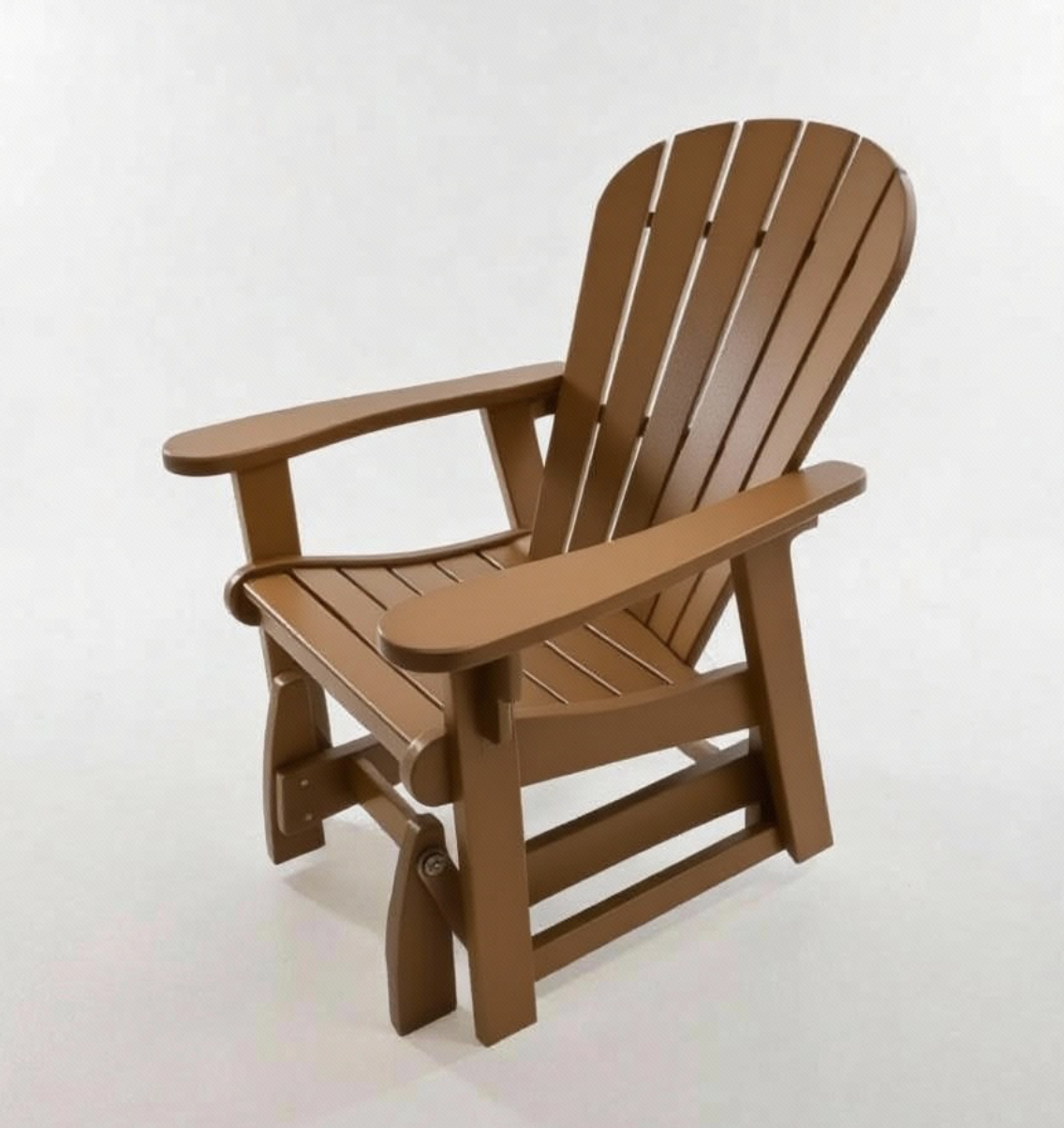 Glider Adirondack Chair - Weatherwood