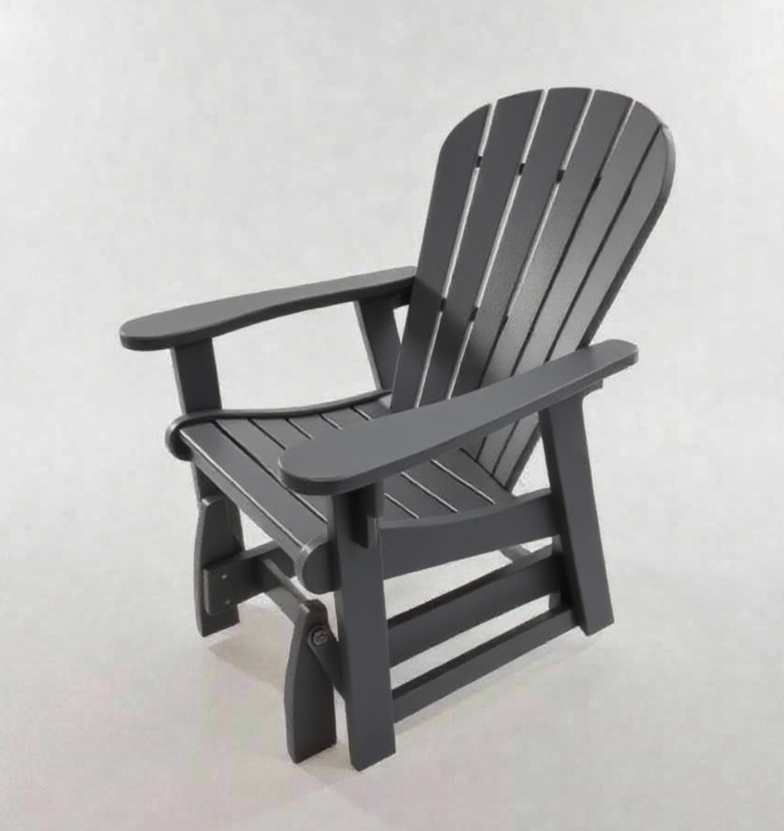 Glider Adirondack Chair - Charcoal