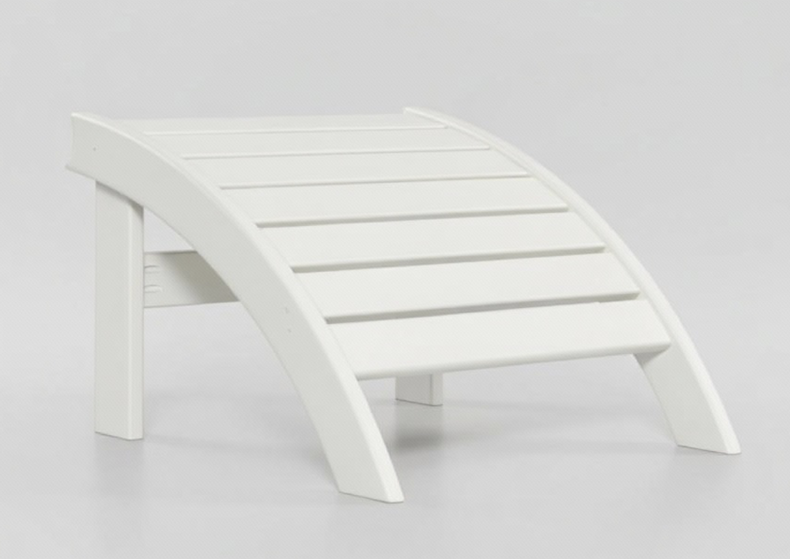 Classic Adirondack Ottoman - White