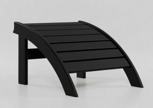 Classic Adirondack Ottoman - Black
