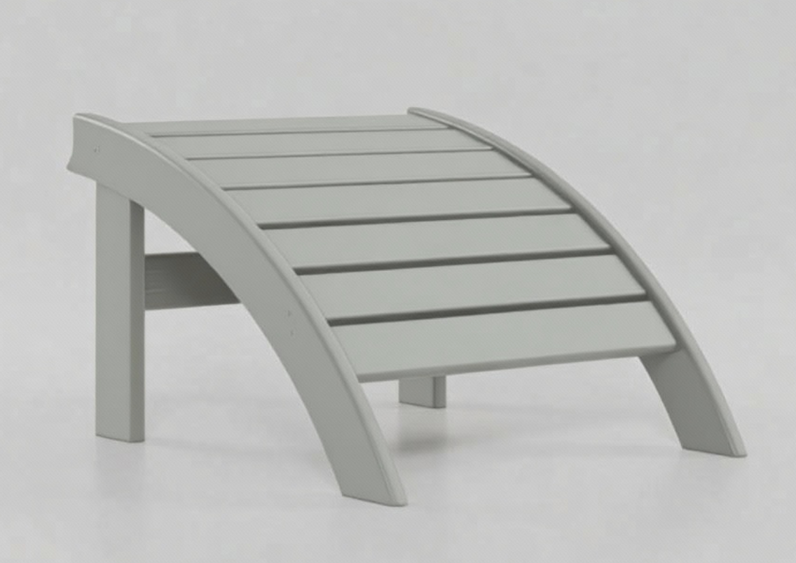 Classic Adirondack Ottoman - Dove Grey