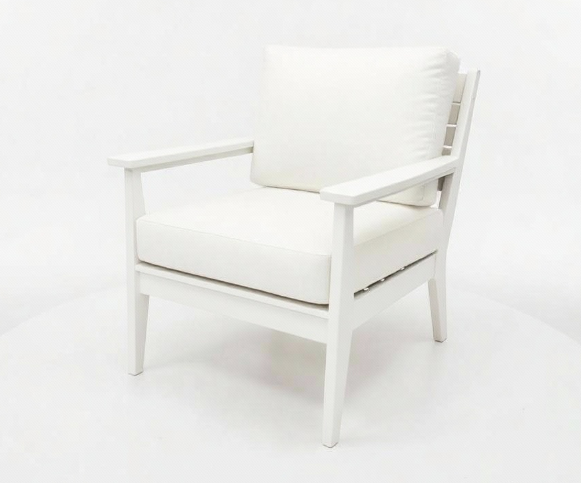 Abaco Club Chair - White