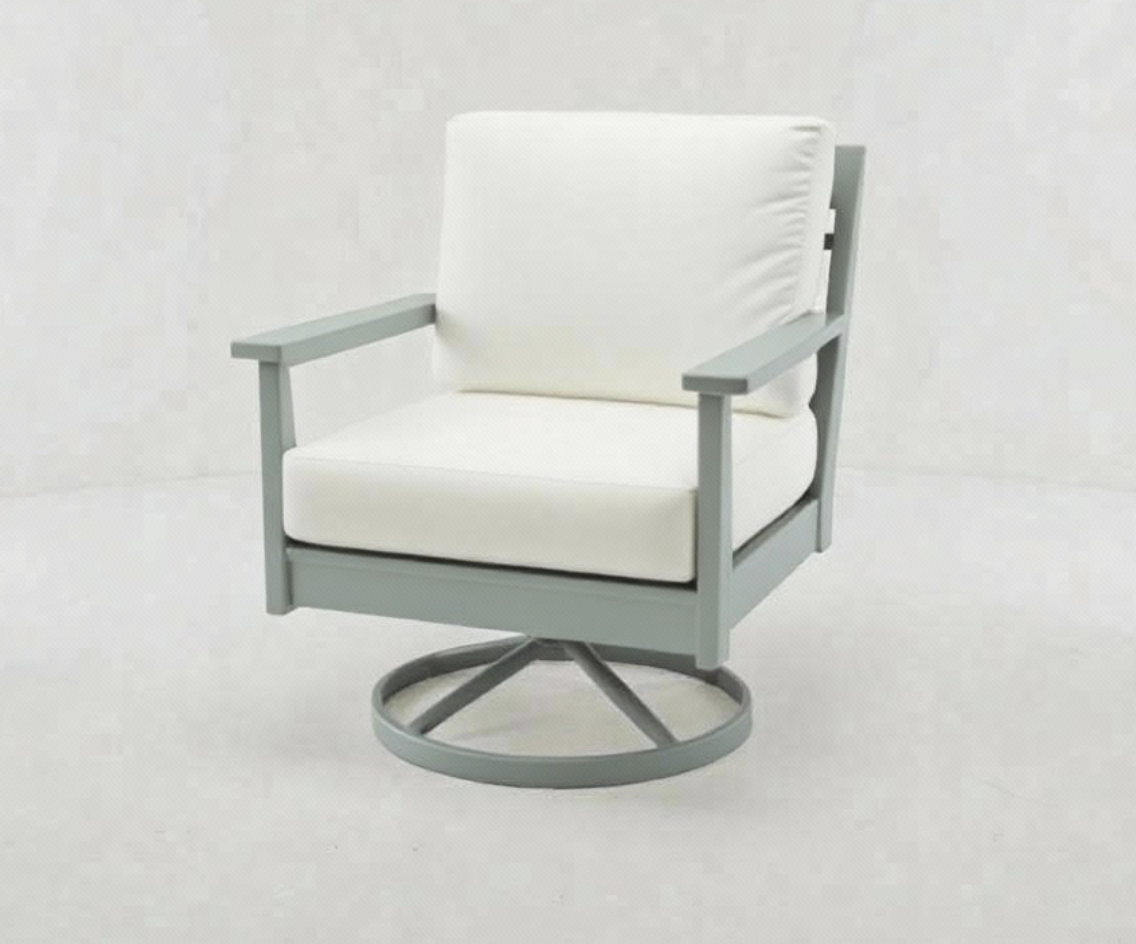 Abaco Swivel Club Chair - Dove Grey