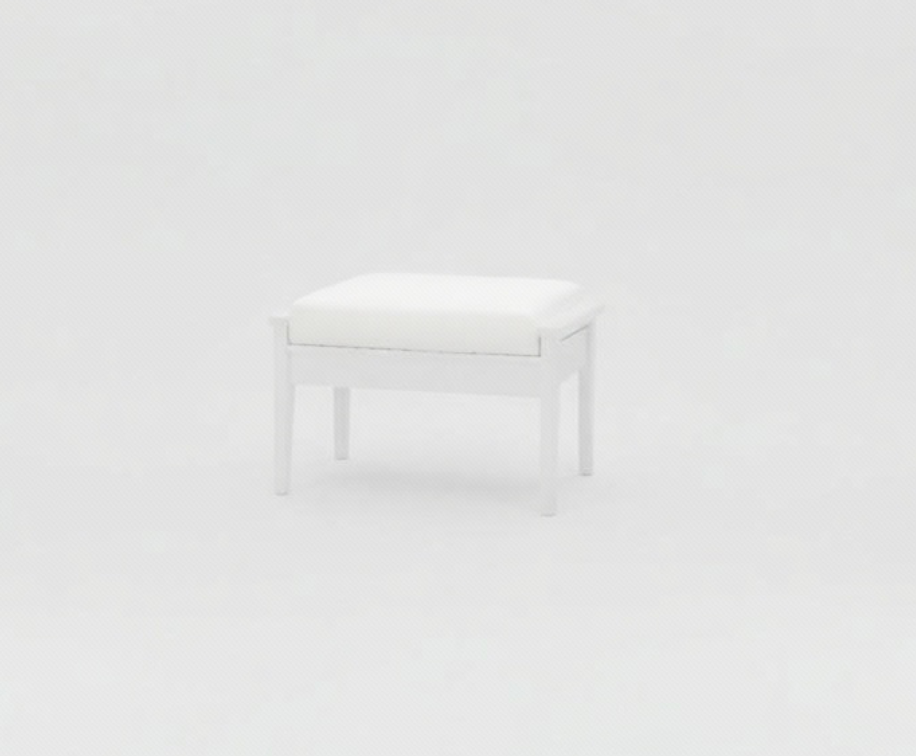 Abaco Ottoman - White