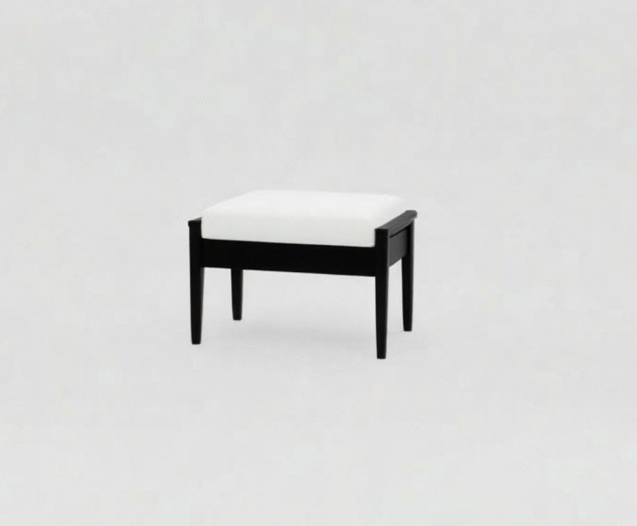 Abaco Ottoman - Black