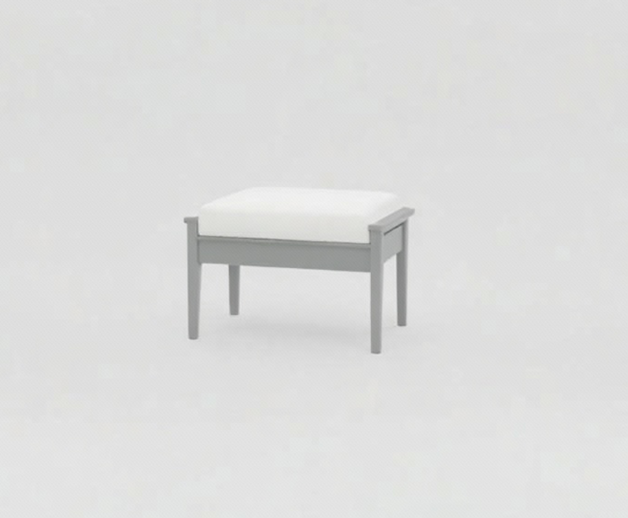 Abaco Ottoman - Dove Grey