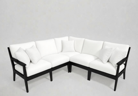 Abaco Sectional Components - L/R Loveseat - Black