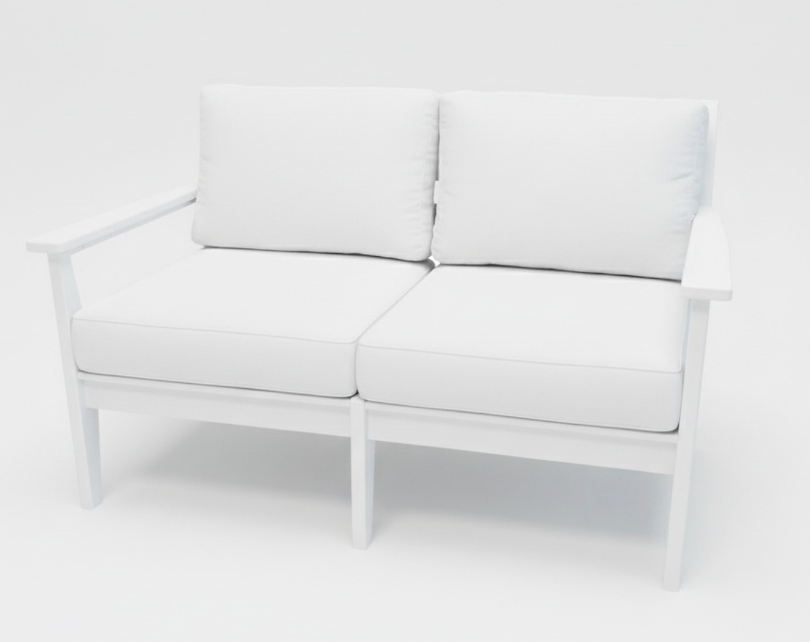 Abaco Loveseat - White