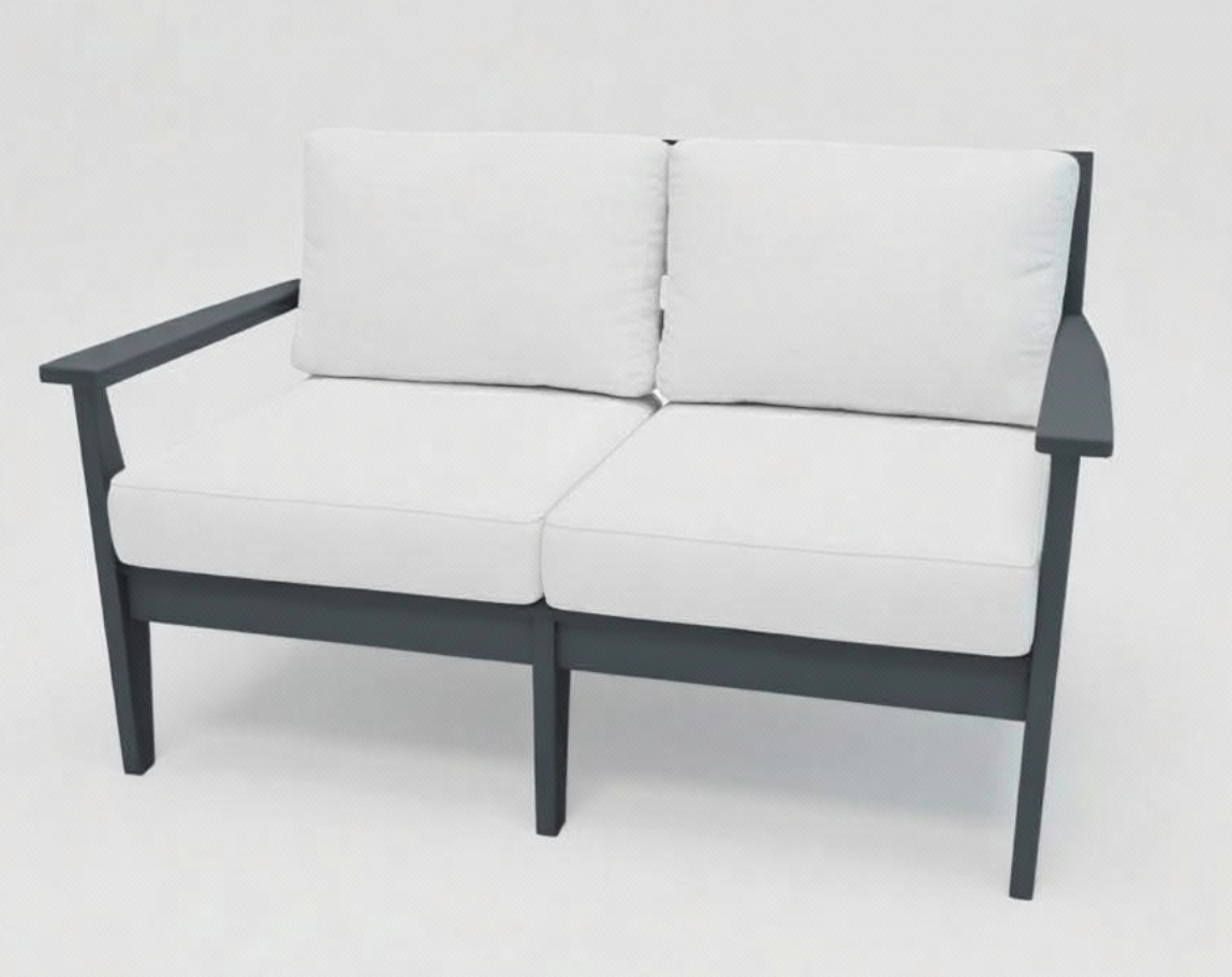 Abaco Loveseat - Charcoal