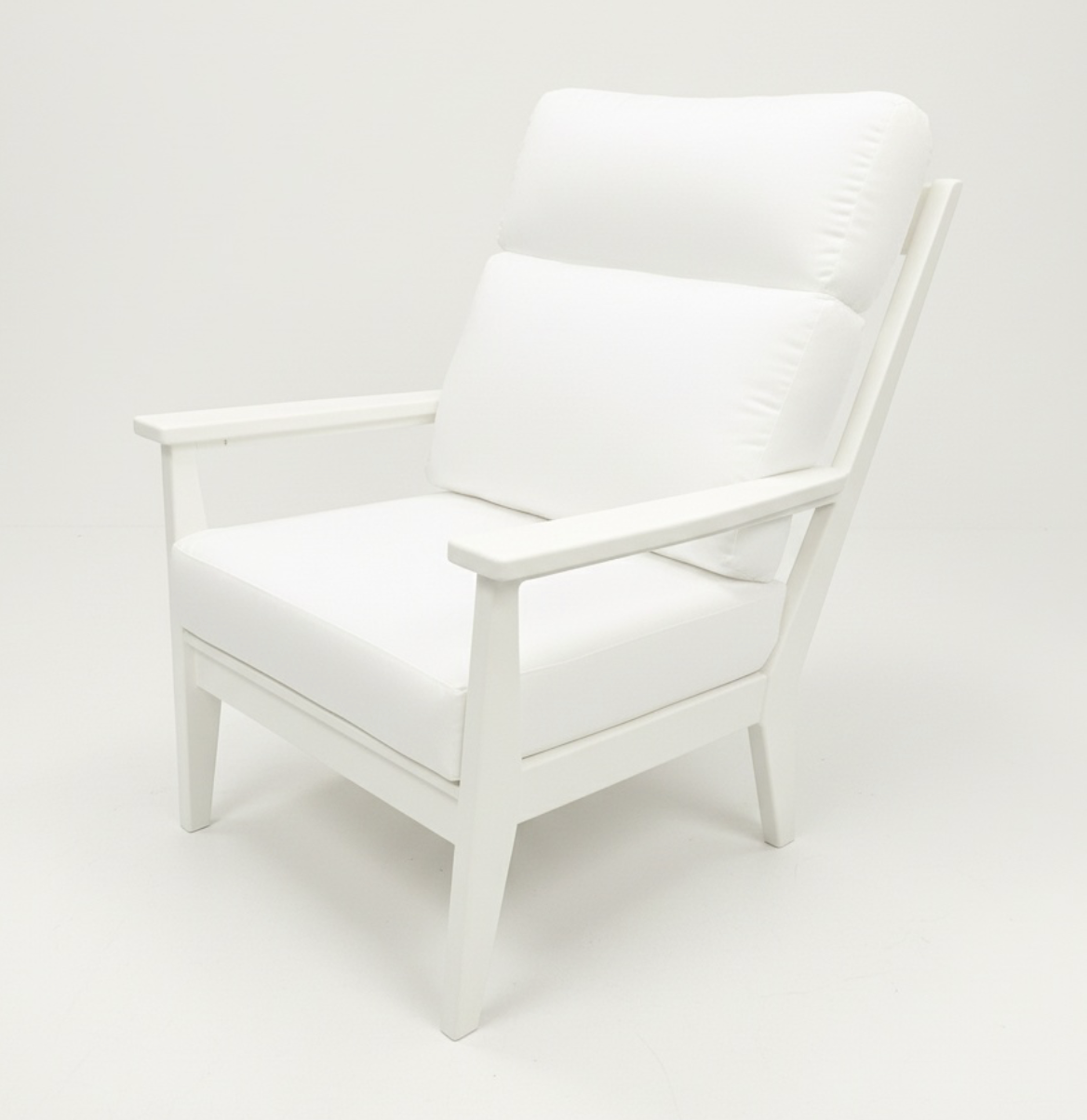 High Back Abaco Club Chair - White
