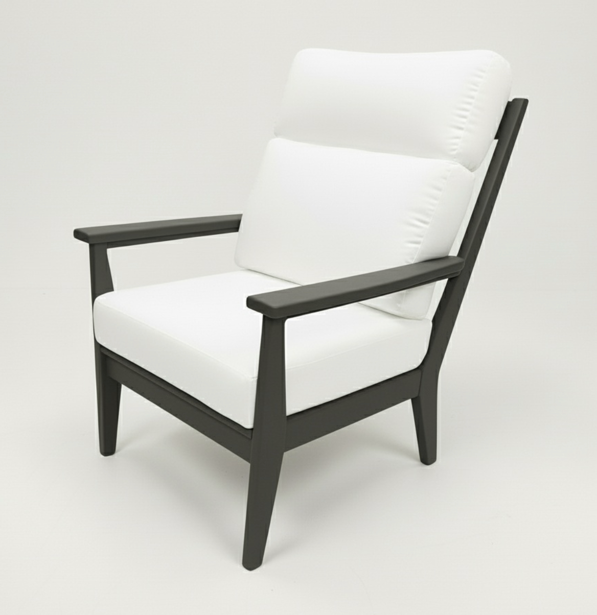 High Back Abaco Club Chair - Charcoal