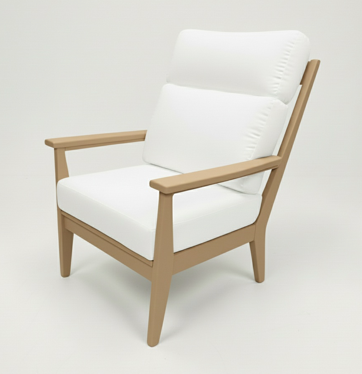 High Back Abaco Club Chair - Weatherwood