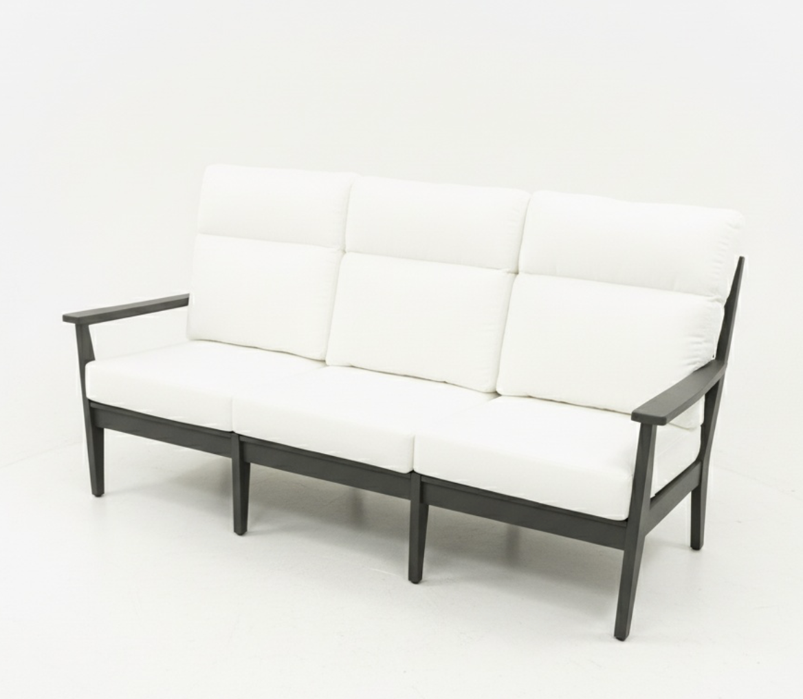 High Back Abaco Sofa - Charcoal