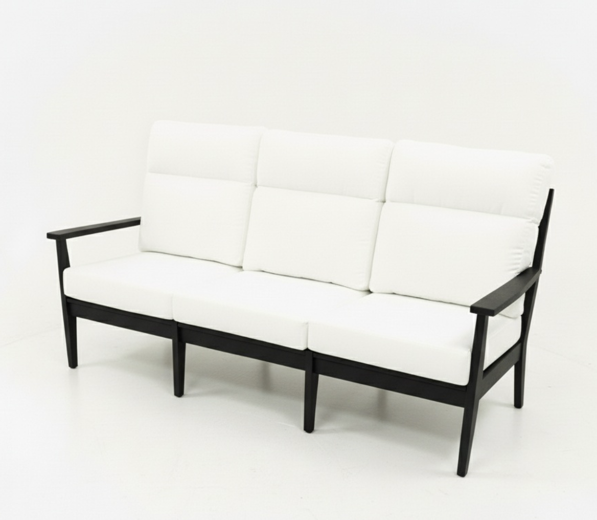 High Back Abaco Sofa - Black