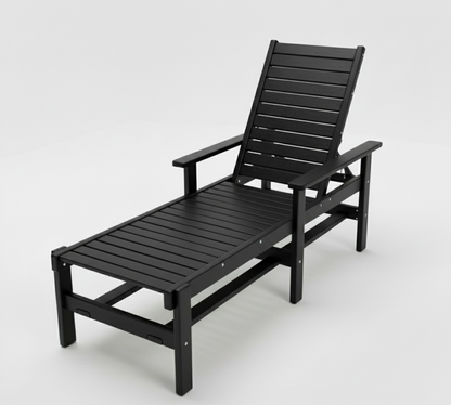 Hopetown Arm Chaise Lounge - Dove Grey