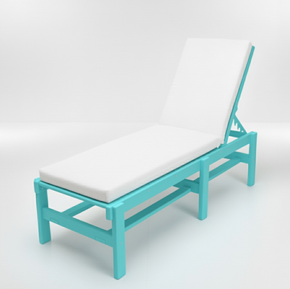 Hopetown Armless Chaise Lounge with Cushion - Weatherwood