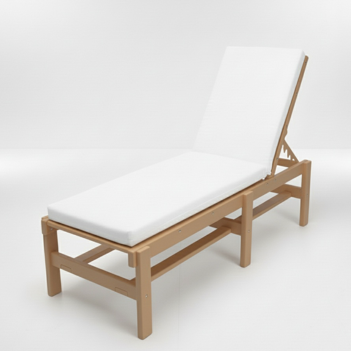 Hopetown Armless Chaise Lounge with Cushion - White
