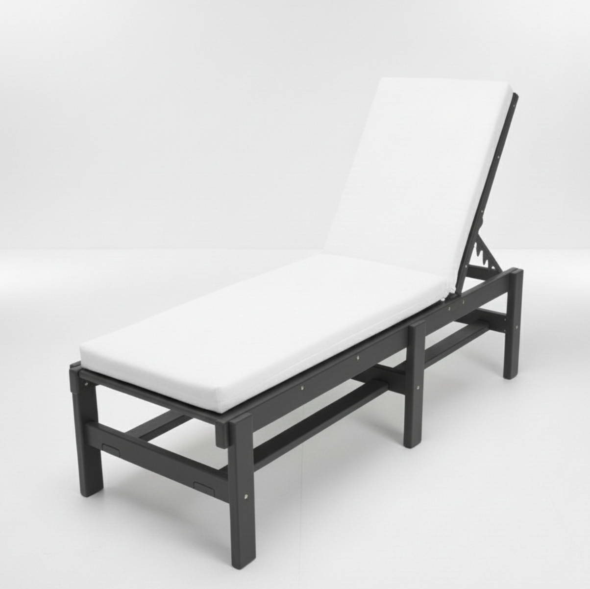 Hopetown Armless Chaise Lounge with Cushion - Black