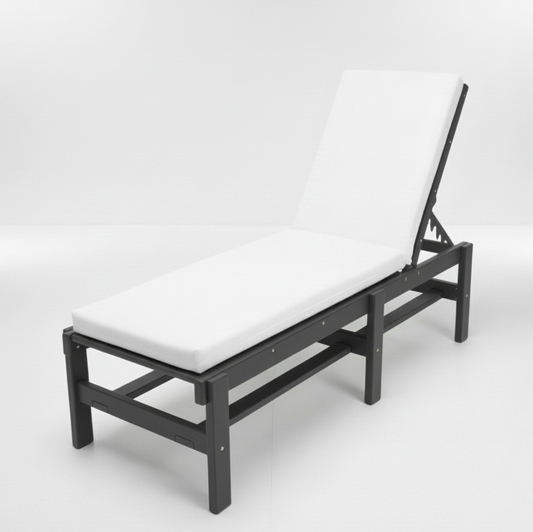 Hopetown Armless Chaise Lounge with Cushion - Black
