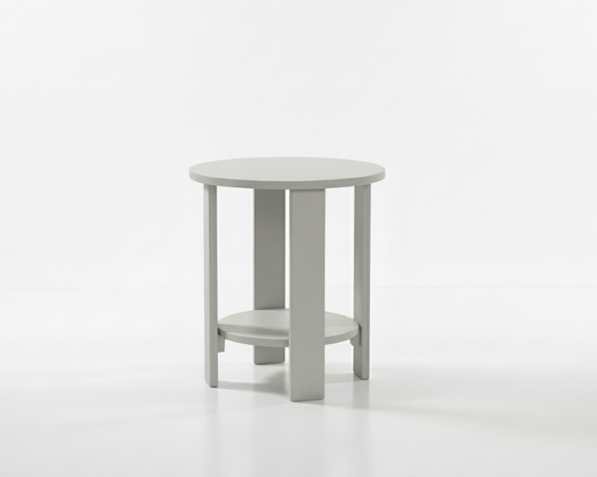 Hampton Round End Table - Black