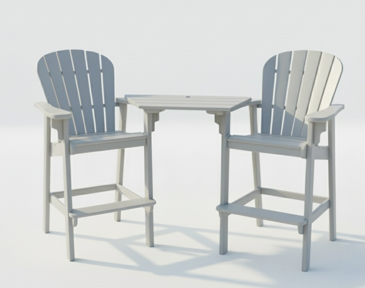 Adirondack Tete a Tete - Black