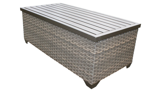 TK Classics Florence Outdoor Wicker Coffee Table
