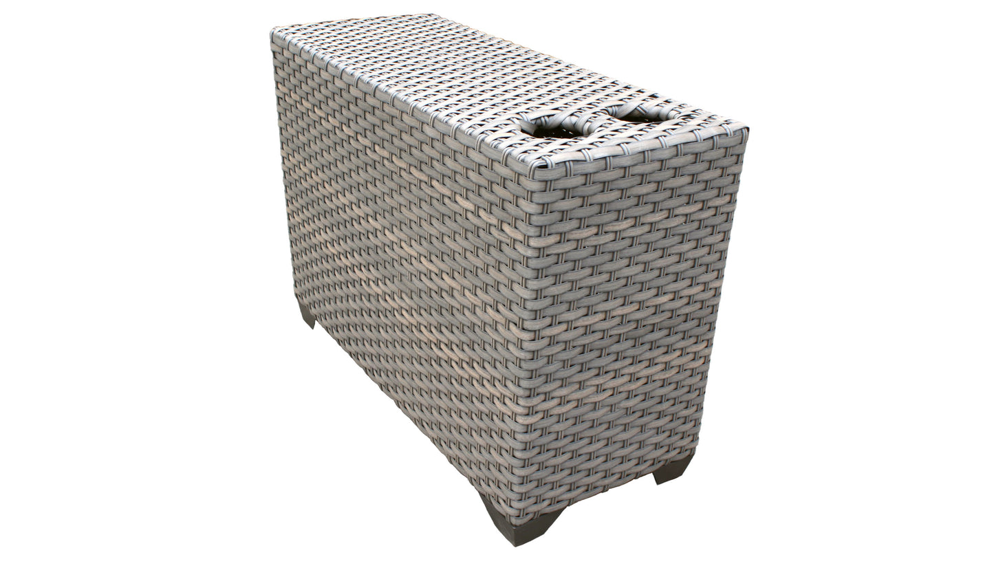 TK Classics Florence Outdoor Wicker Cup Table