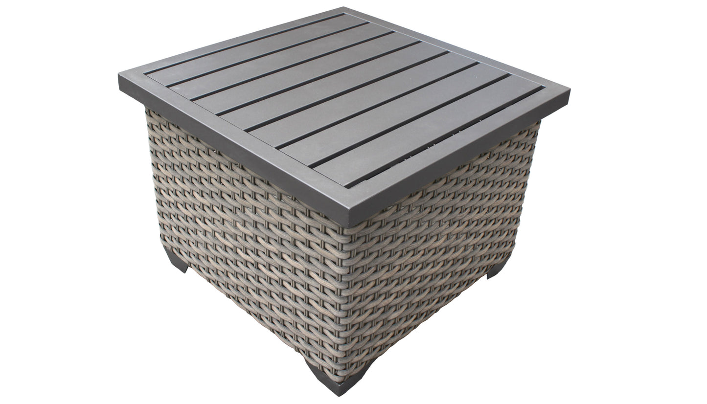 TK Classics Florence Outdoor Wicker End Table