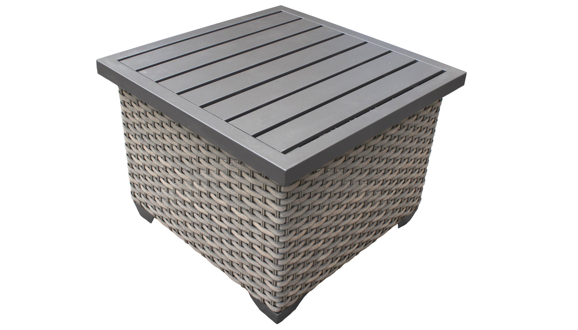 TK Classics Florence Outdoor Wicker End Table