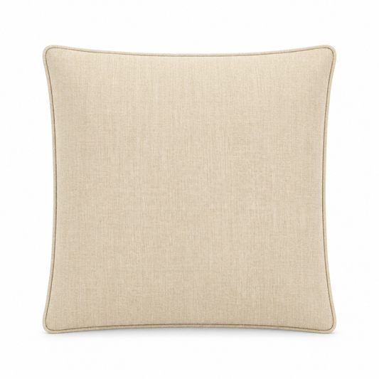 Sunbrella 17x17 Throw Pillow – Canvas Flax (5492)