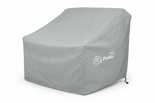 Outdoor Club Chair Cover – gray weatherproof outdoor furniture cover | Jr's Patio