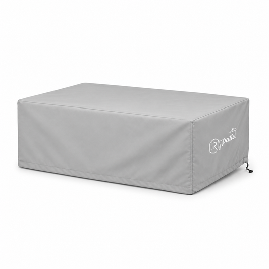 Outdoor Coffee Table Cover – gray weatherproof outdoor furniture cover | Jr's Patio