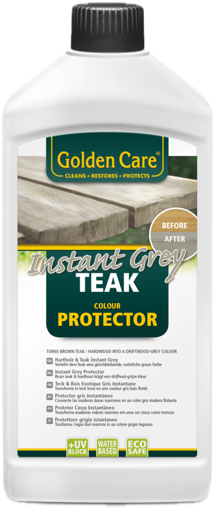Golden Care Instant Grey Teak & Hardwood Protector - teak and hardwood outdoor furniture care product