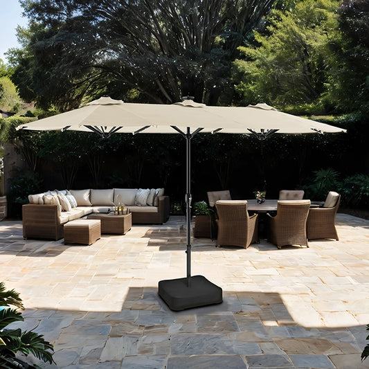 Musa Rectangular Market Umbrella - JRS Patio