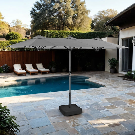 Musa Rectangular Market Umbrella - JRS Patio