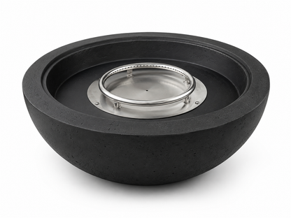 JRC30 Black concrete fire pit | Jr's Patio