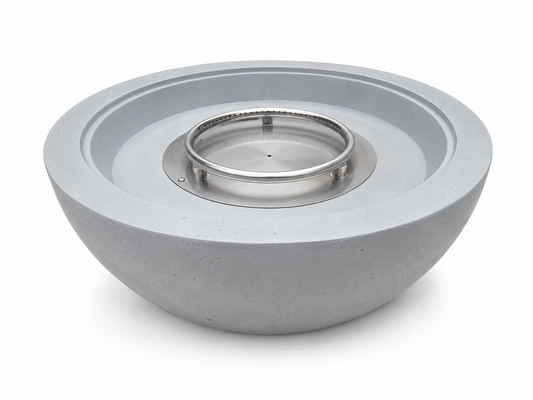 JRC30 Gray concrete fire pit | Jr's Patio