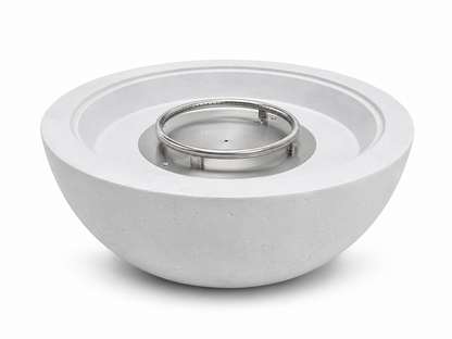 JRC30 White concrete fire pit | Jr's Patio