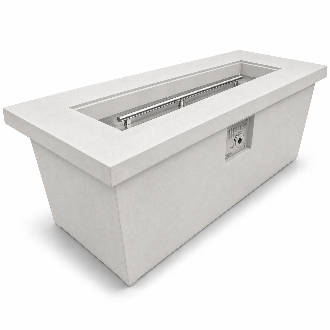 JRC60T White concrete fire pit | Jr's Patio