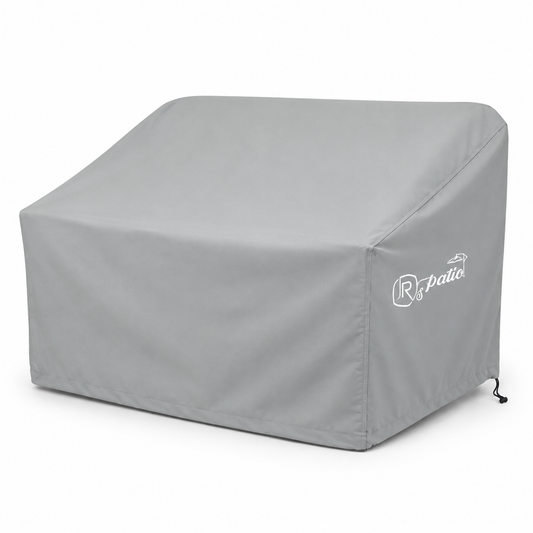Outdoor Loveseat Cover – gray weatherproof outdoor furniture cover | Jr's Patio