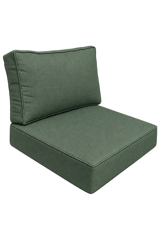 Olefin 28x28 Cushion Set – Dark Green (MH-0114) – Olefin seat and back cushion set | Jr's Patio San Diego