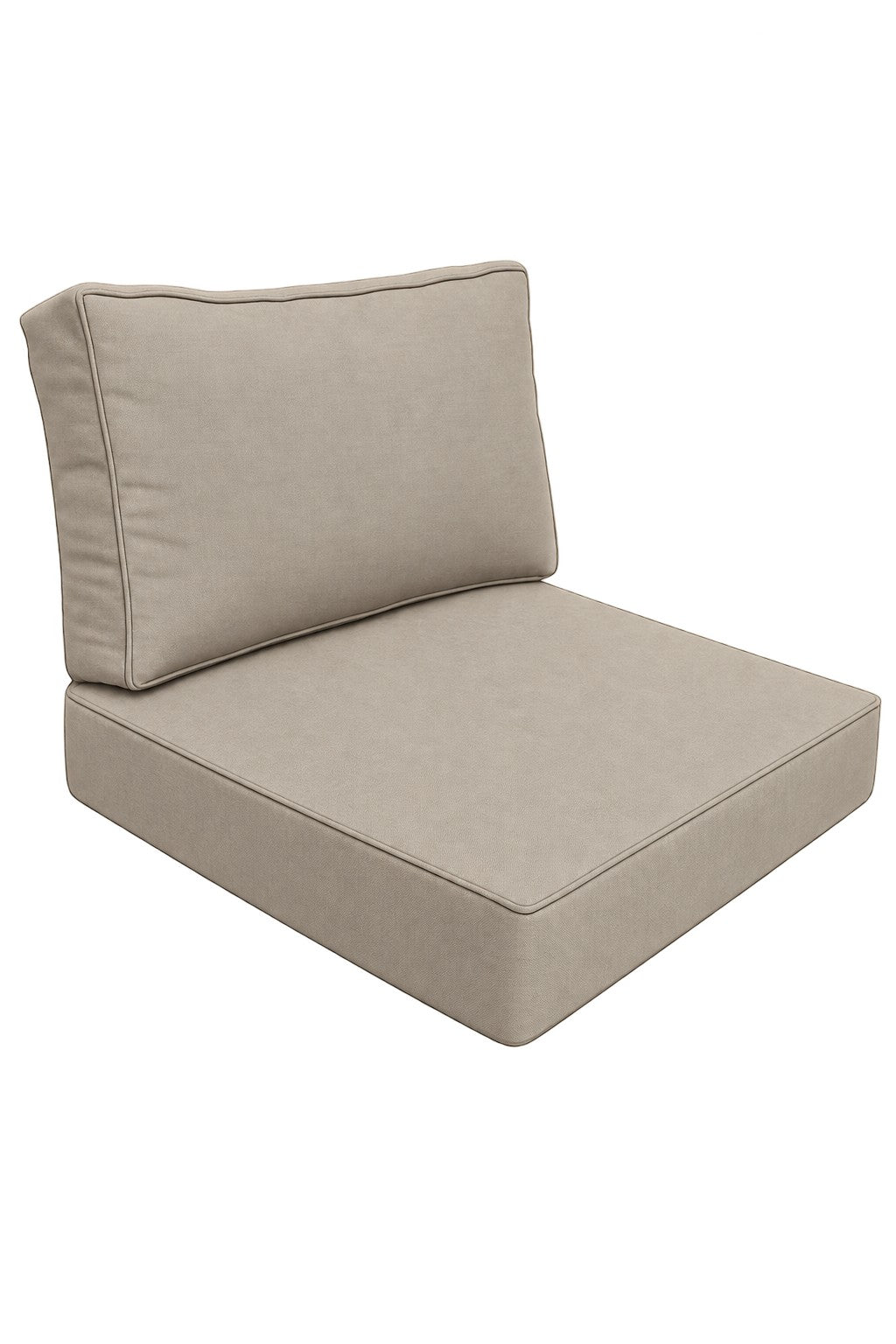 Olefin 28x28 Cushion Set – Tan & Brown (MH-0229) – Olefin seat and back cushion set | Jr's Patio San Diego